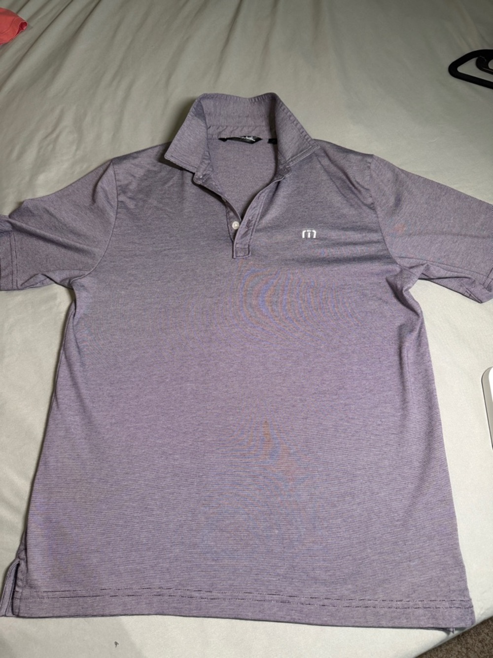 Travis Mathew Heathered Lavender Polo